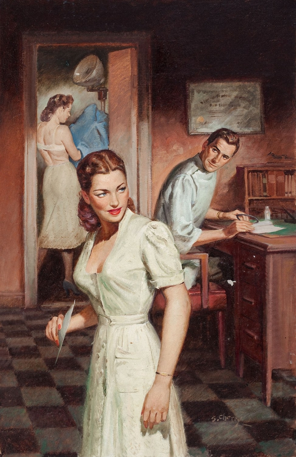 Young Nurse by Sam Cherry, 1954